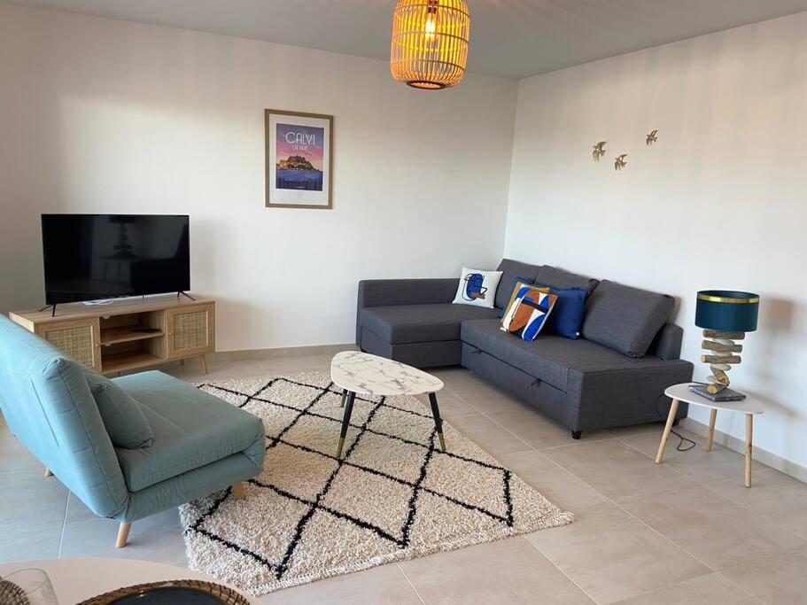 Exceptionnelle Vue Mer Calvi - Piscine - T2 エクステリア 写真